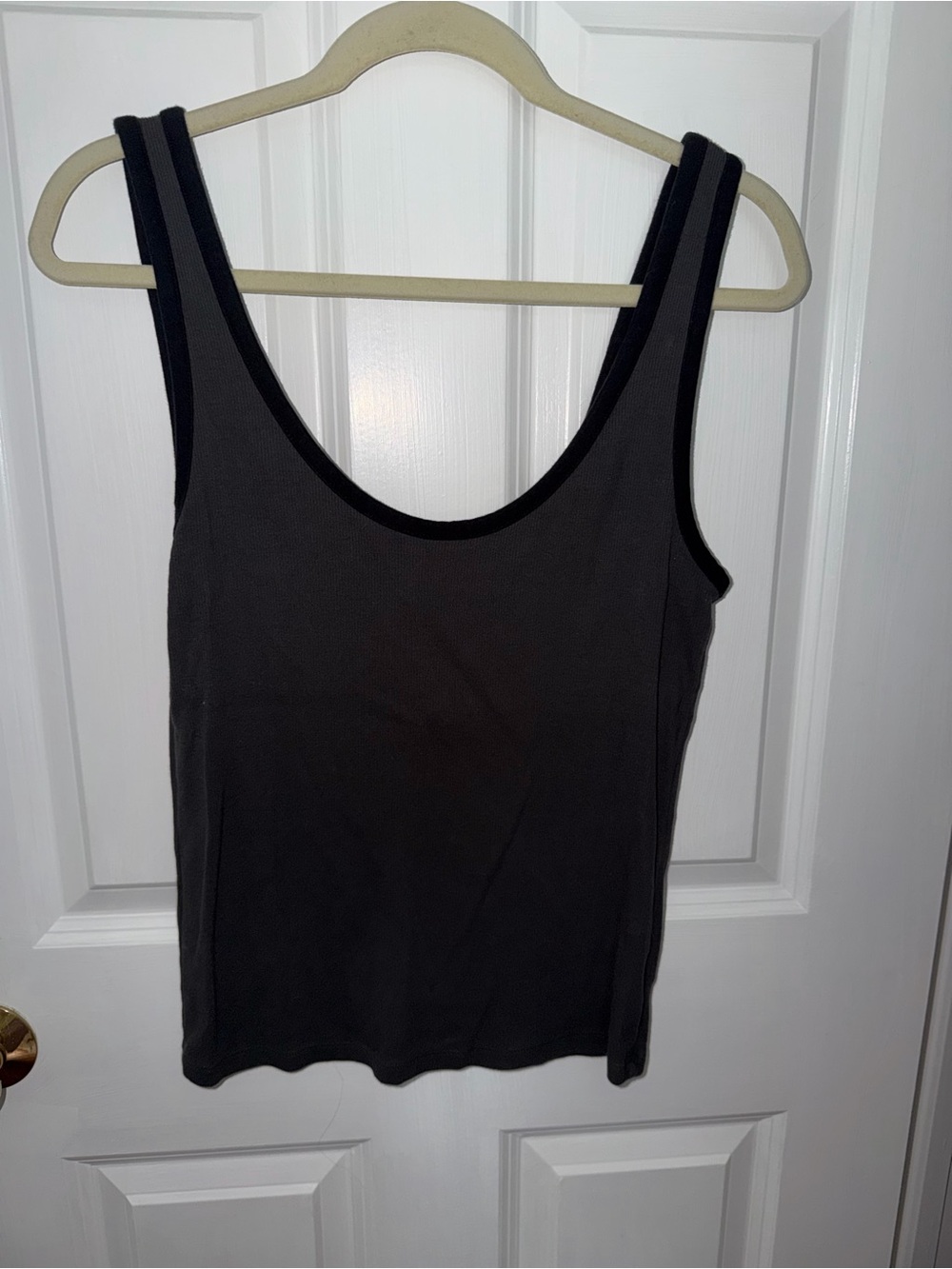 aerie charcoal Scoop Tank Top
